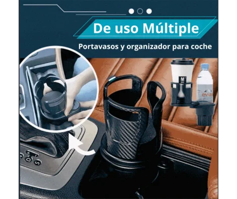 Portavaso y Organizador Ajustable para todos los Automóviles ¡2 en 1! 🎁 BEST-SELLER EN 2024 🎁